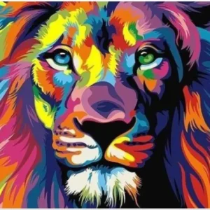 Diamond painting Lion Multicolor