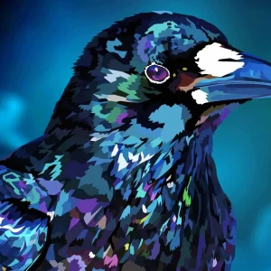 Diamond painting Il Corvo