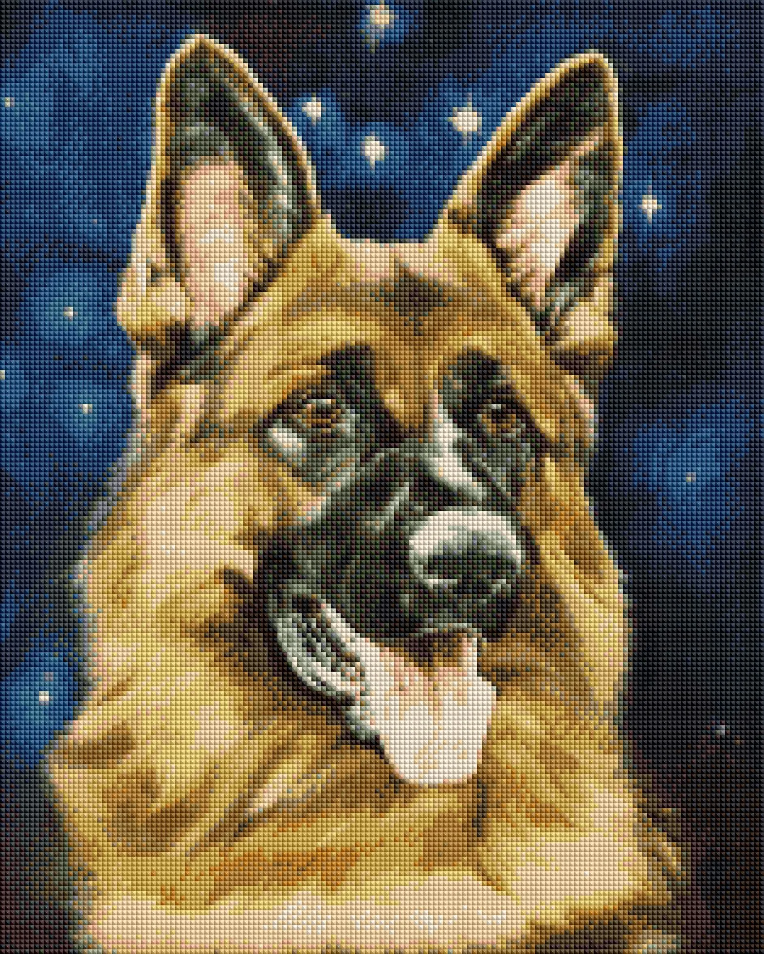 Diamond painting Pastore tedesco - immagine 3