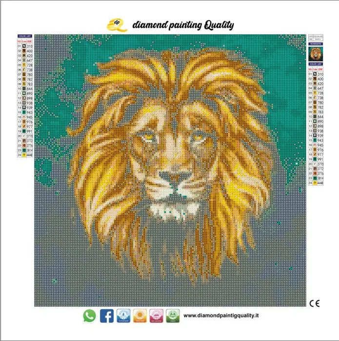 Diamond painting Il Leone - immagine 4