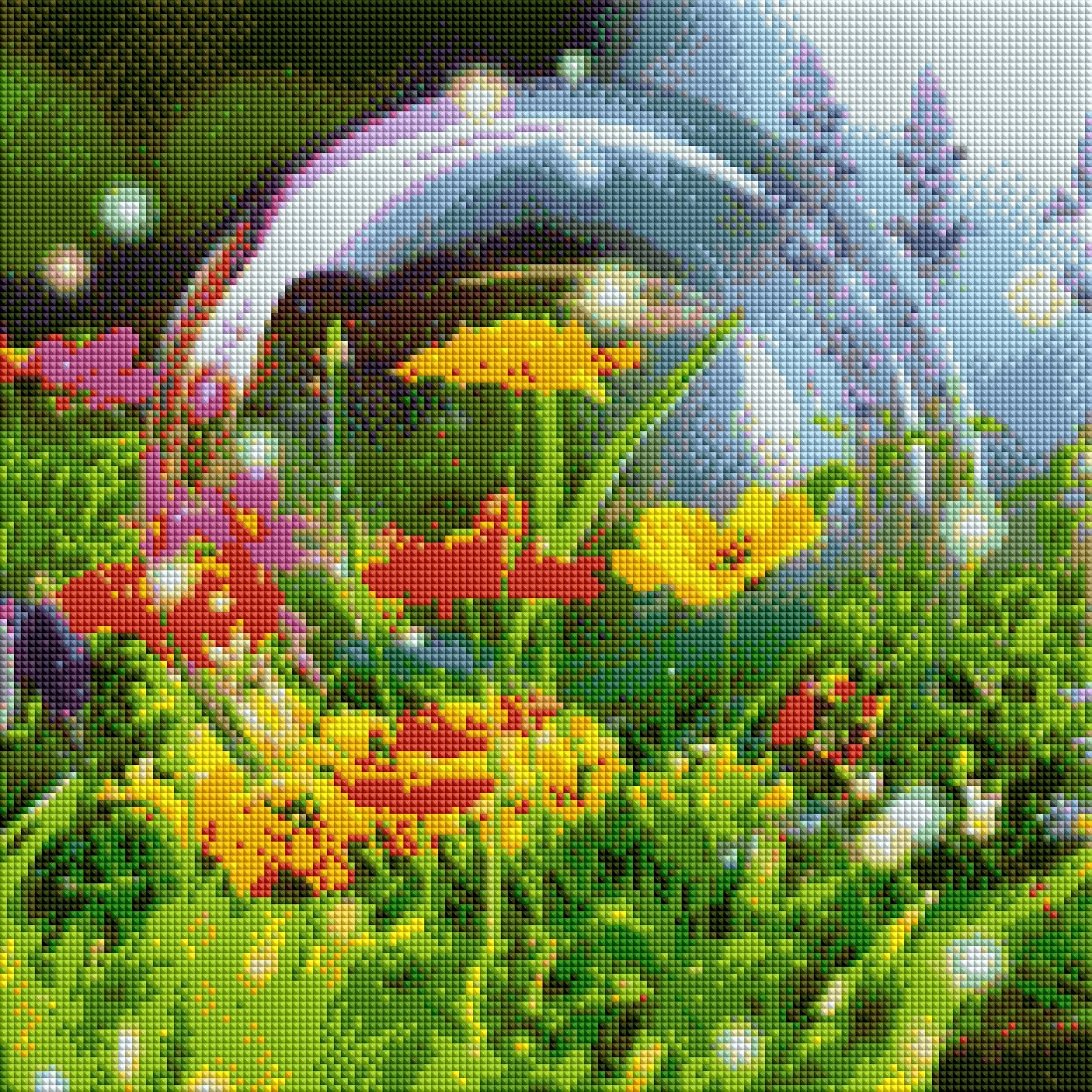 Diamond painting Bolla fiorita - immagine 3