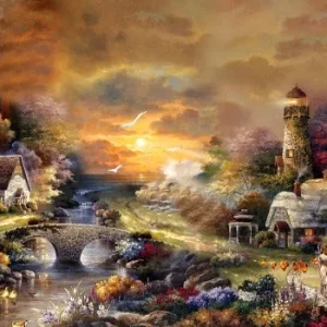 Diamond painting Valle incantata