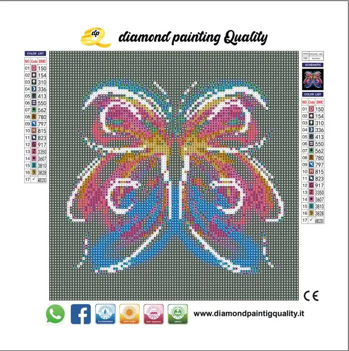 Diamond painting La farfalla - immagine 4