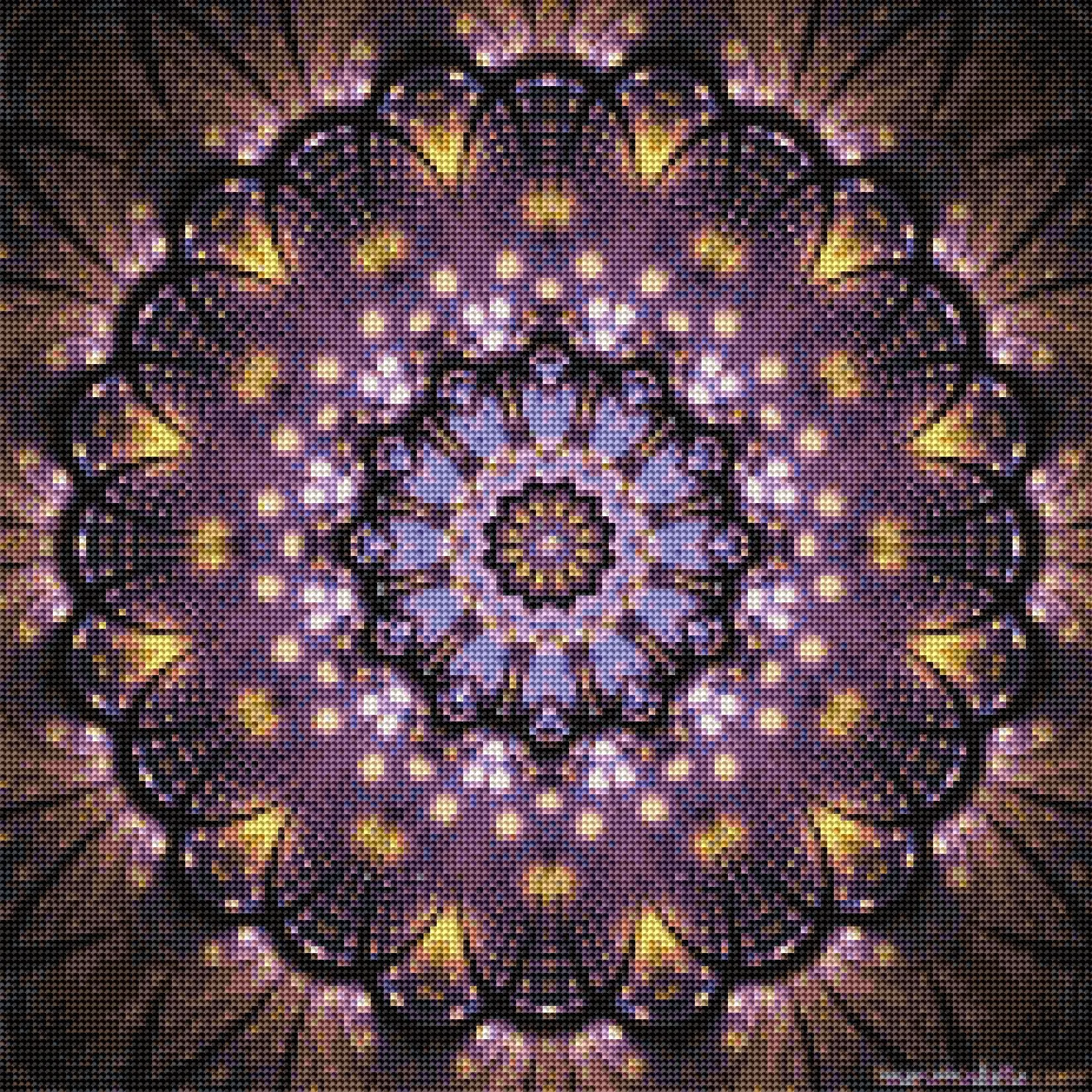 Diamond painting Mandala purple - immagine 3
