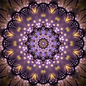 Diamond painting Mandala purple