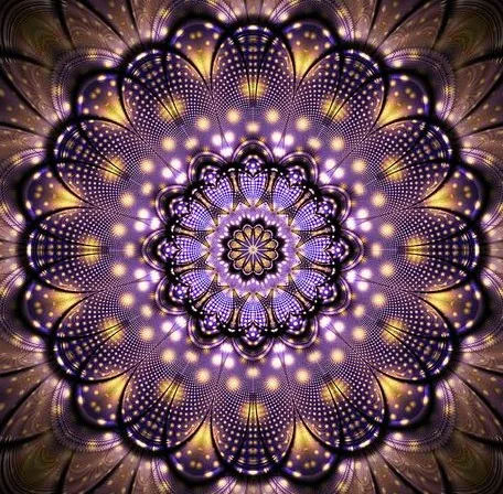 Diamond painting Mandala purple