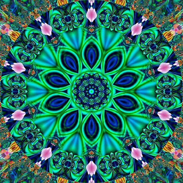 Diamond painting Mandala green - immagine 2