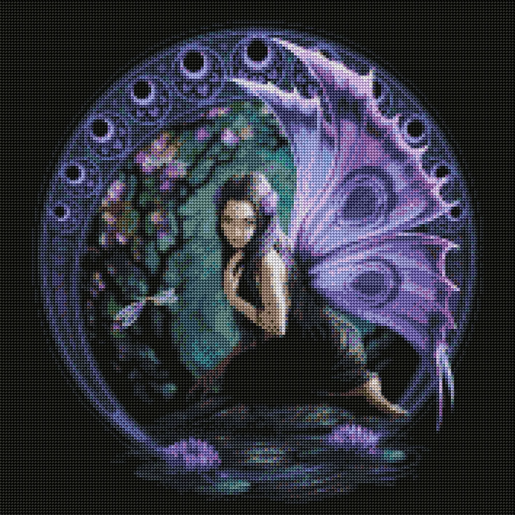 Diamond painting Fata viola - immagine 3