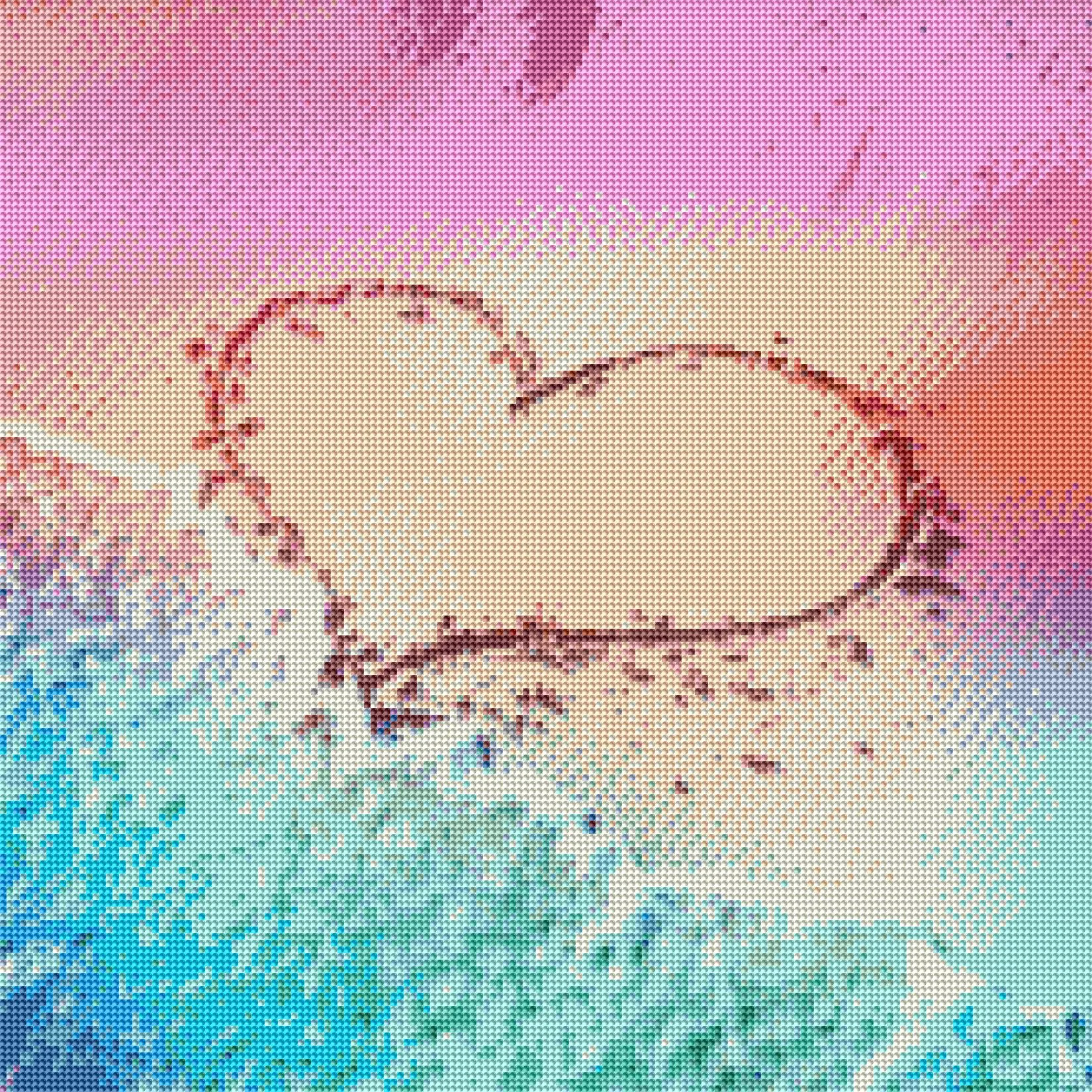 Diamond painting Cuore sabbia - immagine 3
