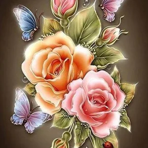 Diamond painting Rose Flower