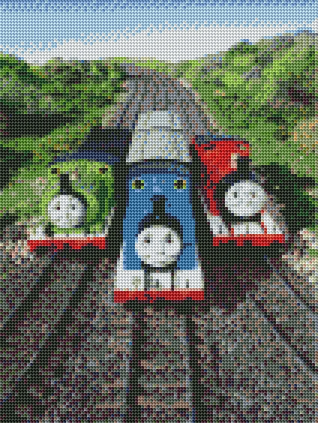 Diamond painting Friendly Train - immagine 3