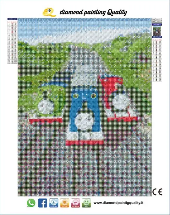Diamond painting Friendly Train - immagine 4