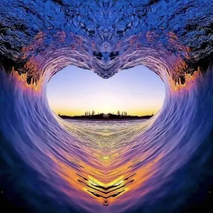 Diamond painting Heart Wave