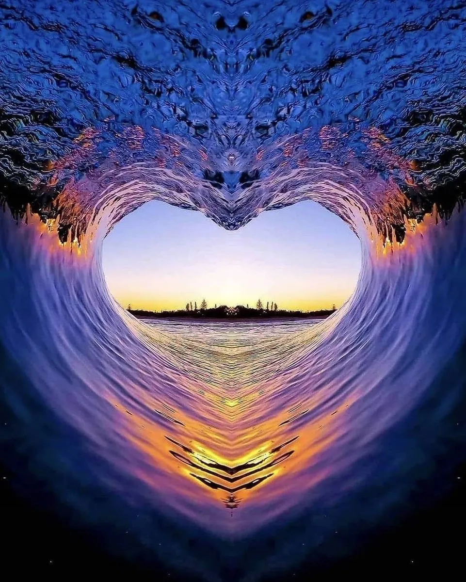 Diamond painting Heart Wave