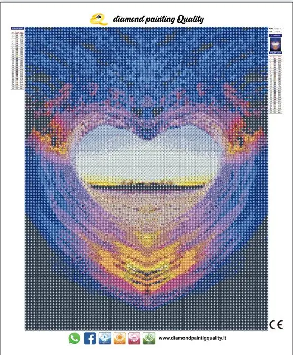 Diamond painting Heart Wave - immagine 4