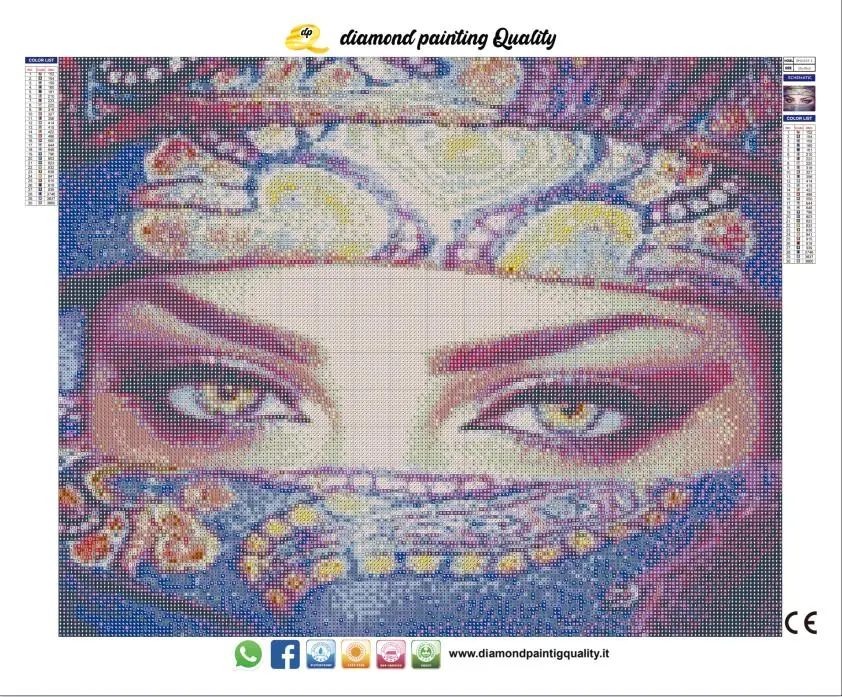 Diamond painting Indian Eyes - immagine 4