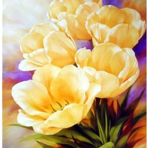 Diamond painting Yellow Tulips