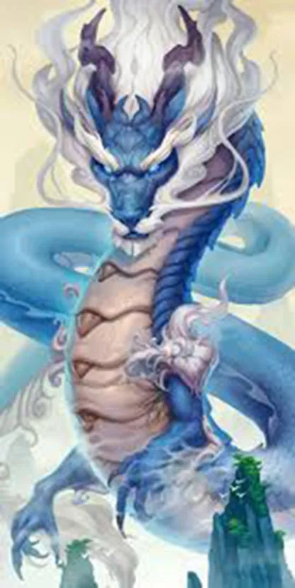 Diamond painting Blue Dragon