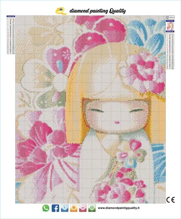 Diamond painting Bambolina Raffinata - immagine 4