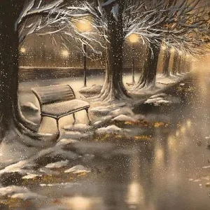 Diamond painting Notte Innevata