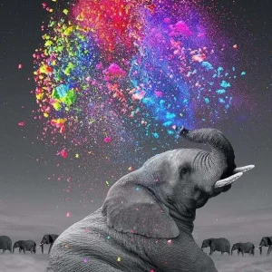 Diamond Painting Colorful Spray