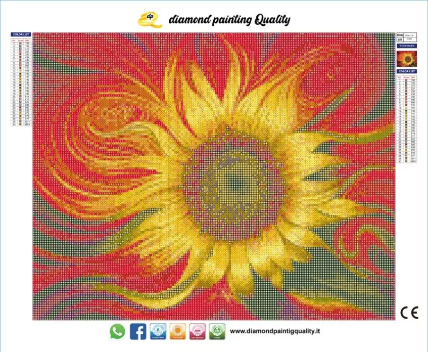 Diamond painting Girasole - immagine 4