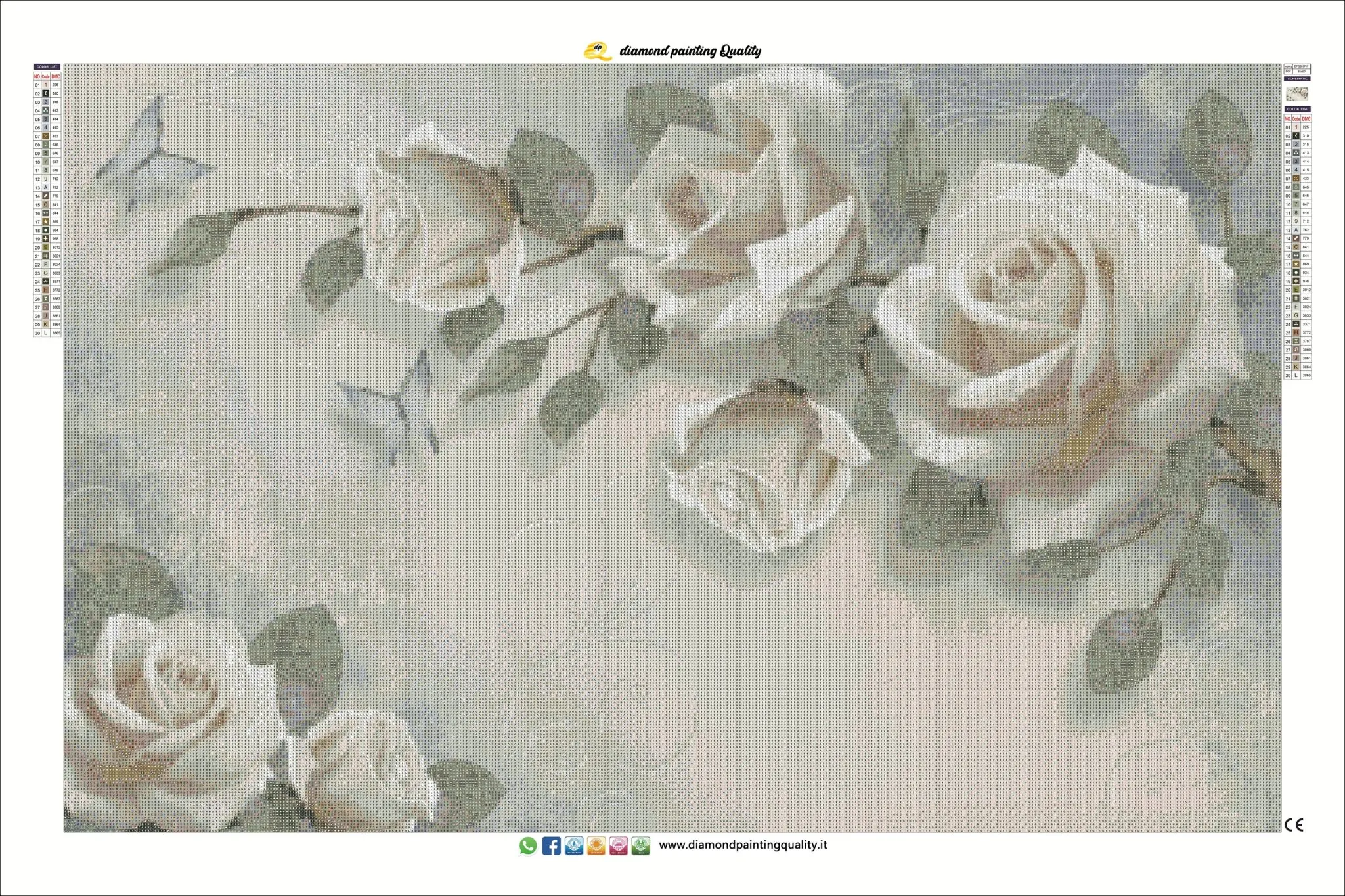 Diamond painting Rose Romantiche - immagine 4