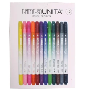Pennarelli Brush Bi-punta Tinta Unita