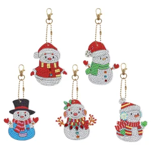 Diamond painting Portachiavi Pupazzi Neve