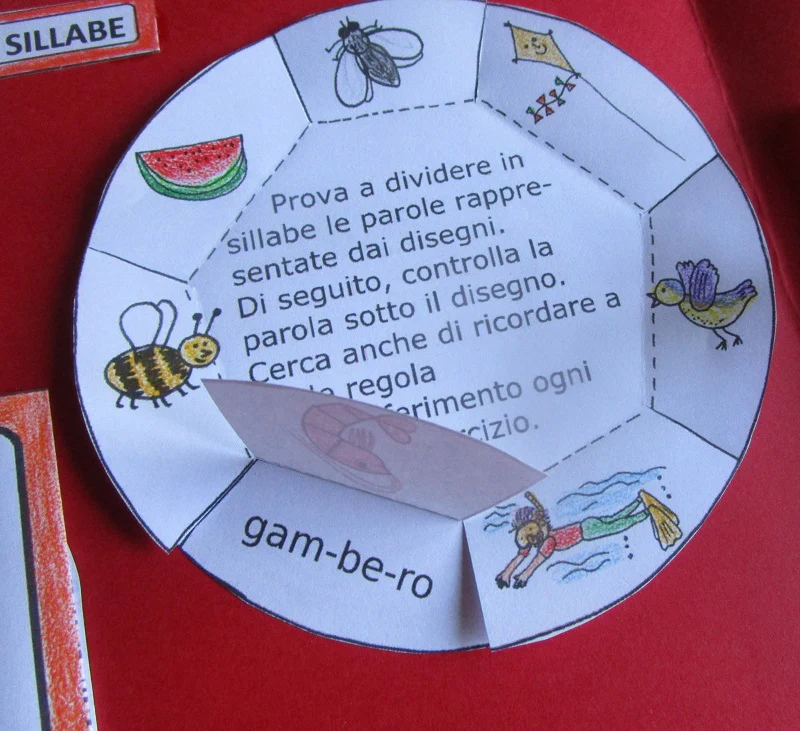 Lapbook sulla Grammatica e Ortografia per la classe 2 elementare. Età 6-8 anni. Formato PDF. - immagine 8