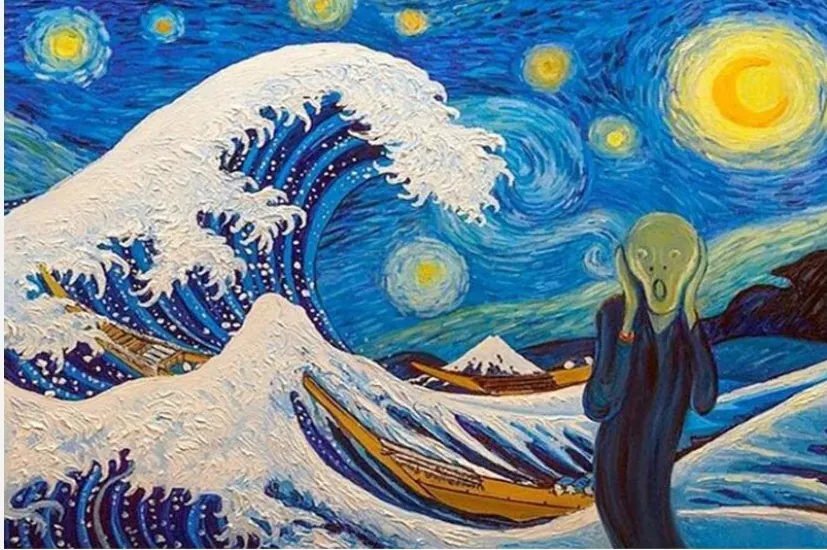 Diamond painting Mixed Art