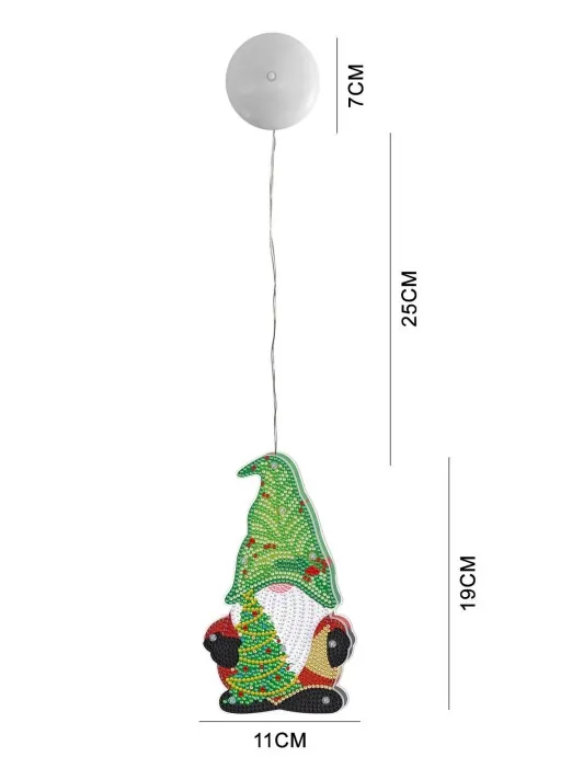 Diamond painting Green Christmas Elf - immagine 3