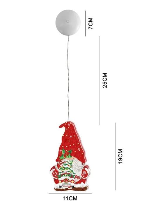 Diamond painting Red Christmas Elf - immagine 3