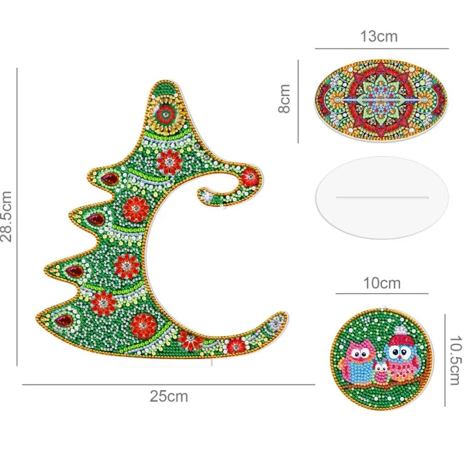 Diamond Painting Albero Gufetti - immagine 3