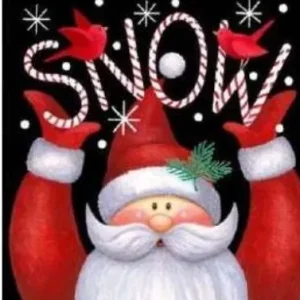 Diamond painting Luminous Santa Claus