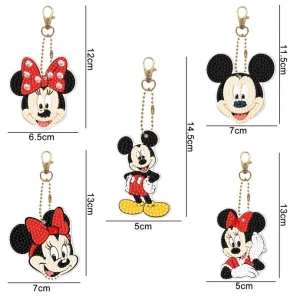 Diamond painting Portachiavi Topolini