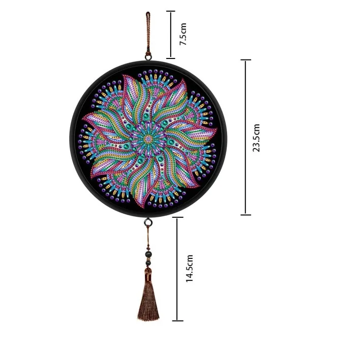 Diamond Painting Mandala Pinwheel - immagine 3