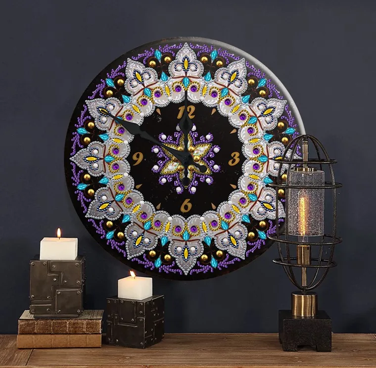 Diamond Painting Orologio Mandala 2 - immagine 2