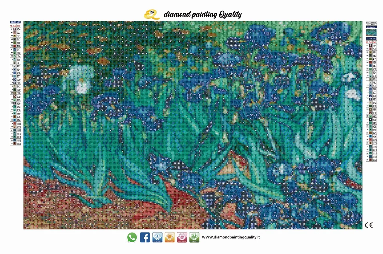 Diamond Painting Iris originali - immagine 3