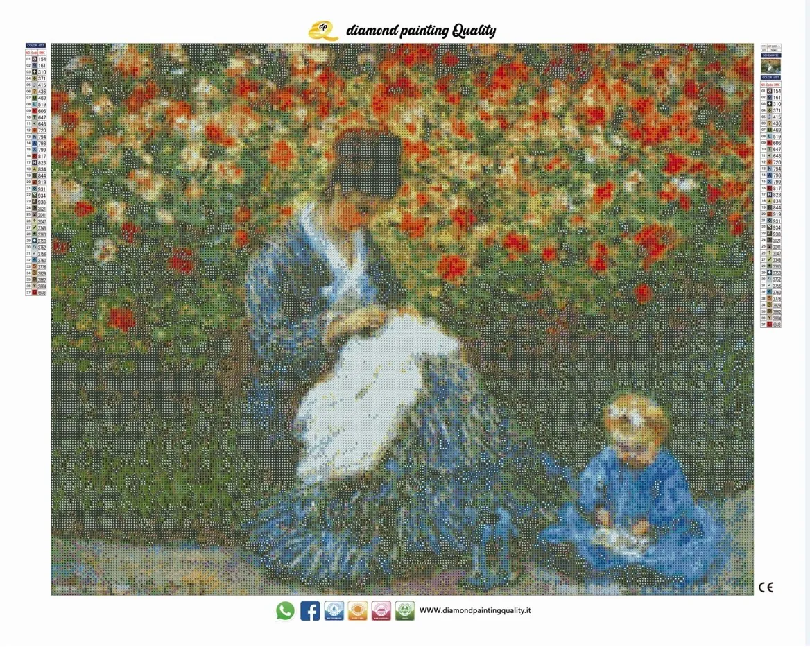 Diamond Painting La Ricamatrice - immagine 3