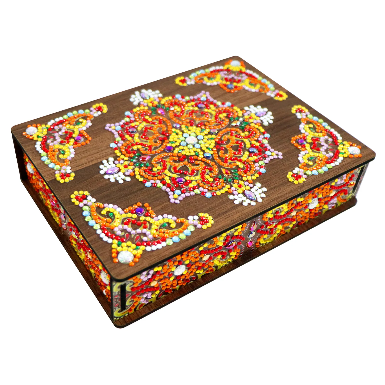 Diamond Painting Portagioie Orange Mandala - immagine 2
