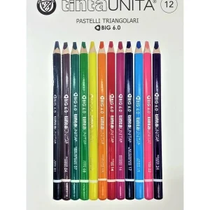 12 PASTELLI TRIANGOLARI BIG 6.0 - TINTAUNITA