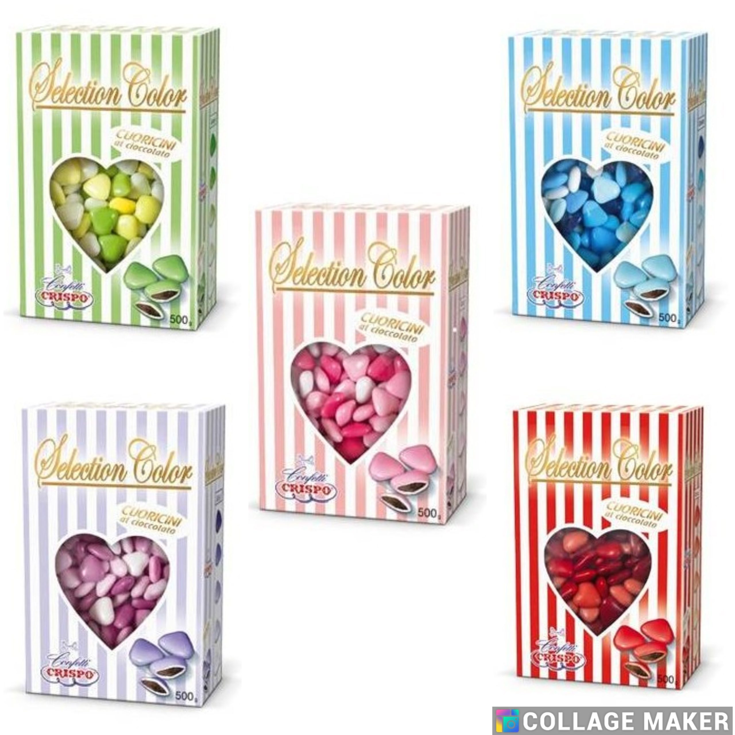 CRISPO – Selection Color Confetti Cuoricini al Cioccolato 500gr