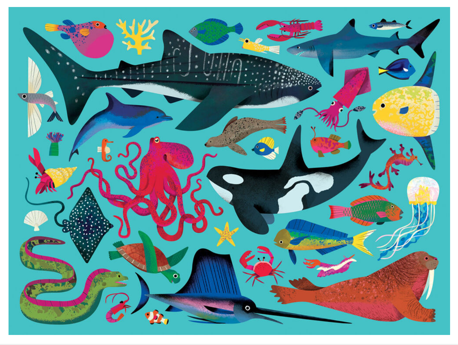 SEA ANIMALS PUZZLE – 500pz - immagine 3