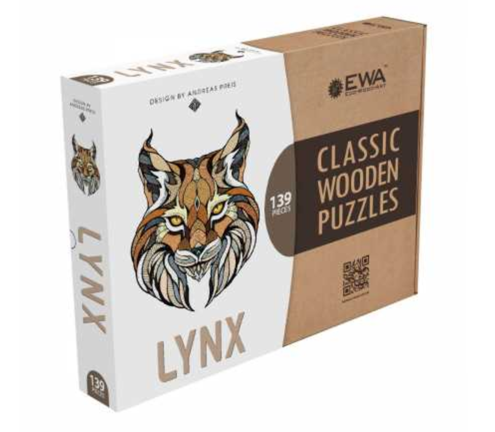 PUZZLE CON TESSERE ANIMALI – Lince - immagine 3