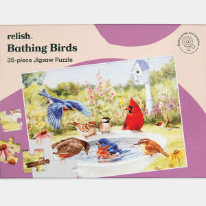 PUZZLE PER SENIORS – Bathing Birds