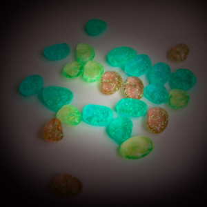 SET METEORITI PIETRE FOSFORESCENTI