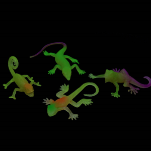 SET 4 LUCERTOLE GLOW IN THE DARK