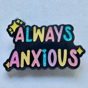 SPILLA METALLO “ALWAYS ANXIOUS”