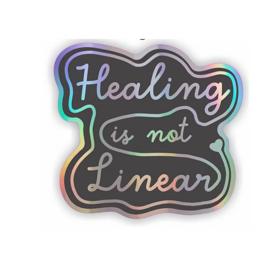 ADESIVO OLOGRAFICO “HEALING IS NOT LINEAR”